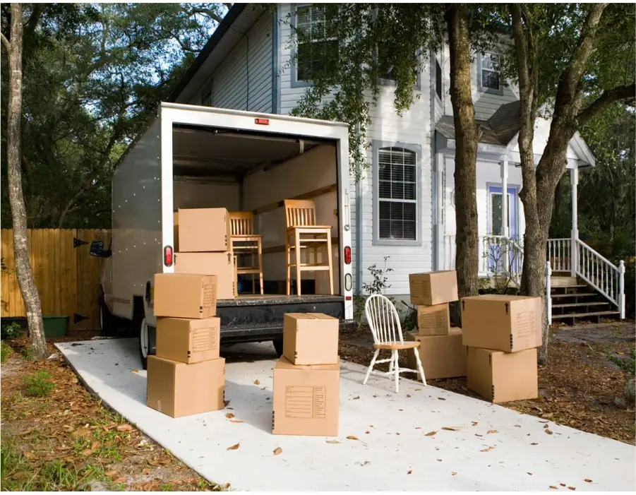 Boxes are ready for residential move in Norman, OK